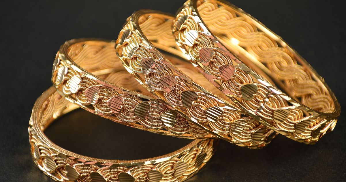 gold ornaments and bangles